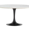 Flamant Aboah, Eettafel, Rond, Wit Marmer, 145 Cm^ Eettafels