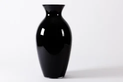 Flamant Adina, Vaas, Zwart, Mondgeblazen, 70Cm^ Decoratie