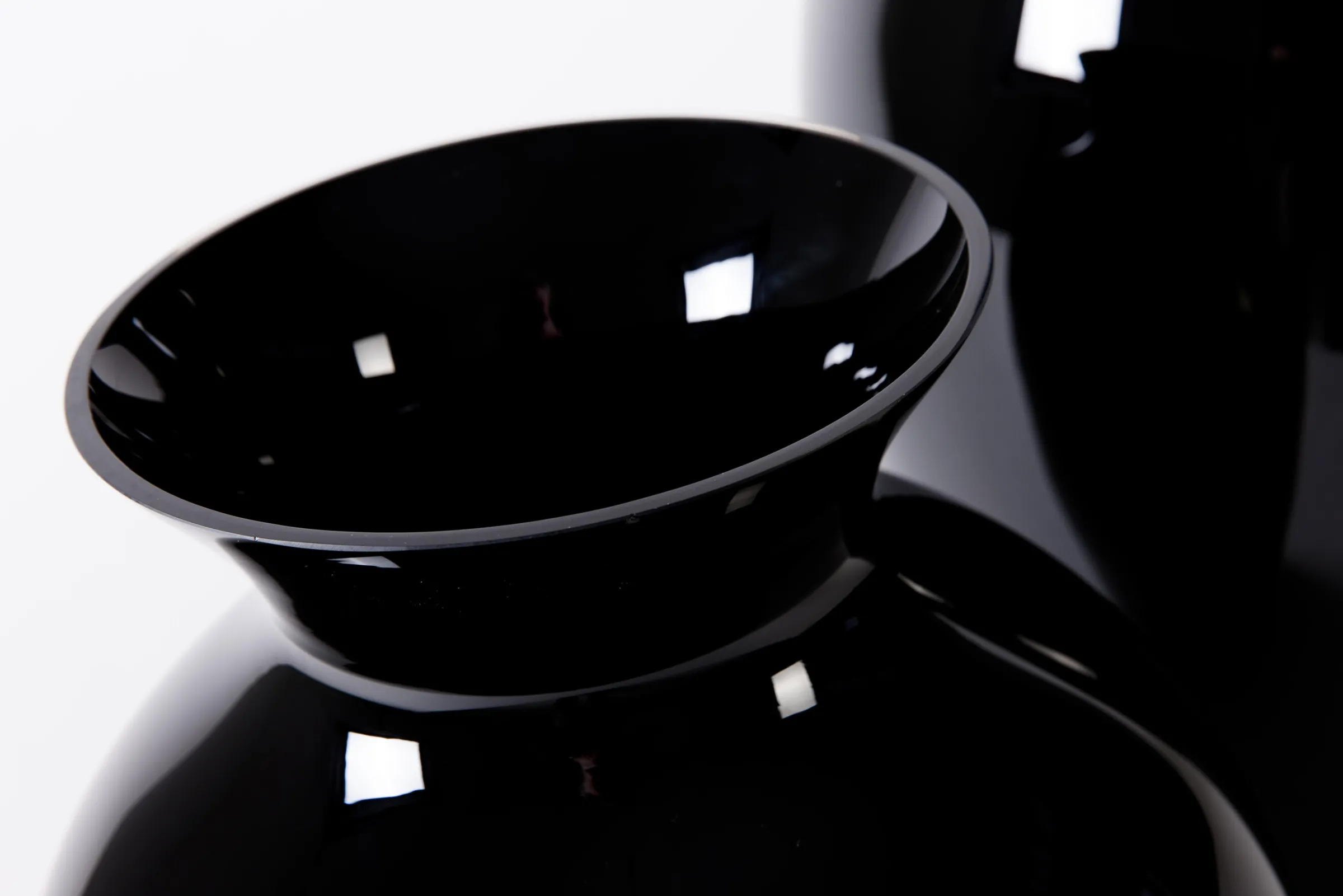 Flamant Adina, Vaas, Zwart, Mondgeblazen, 70Cm^ Decoratie