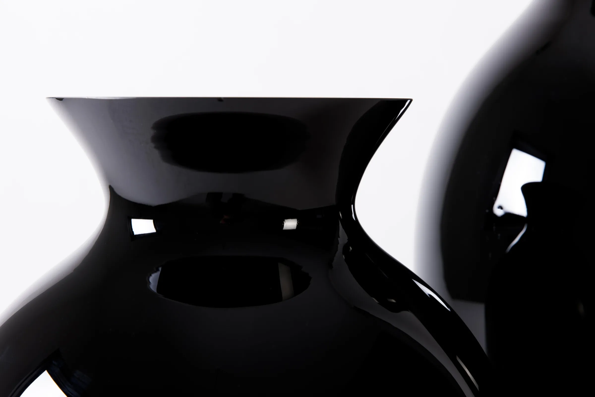 Flamant Adina, Vaas, Zwart, Mondgeblazen, 70Cm^ Decoratie