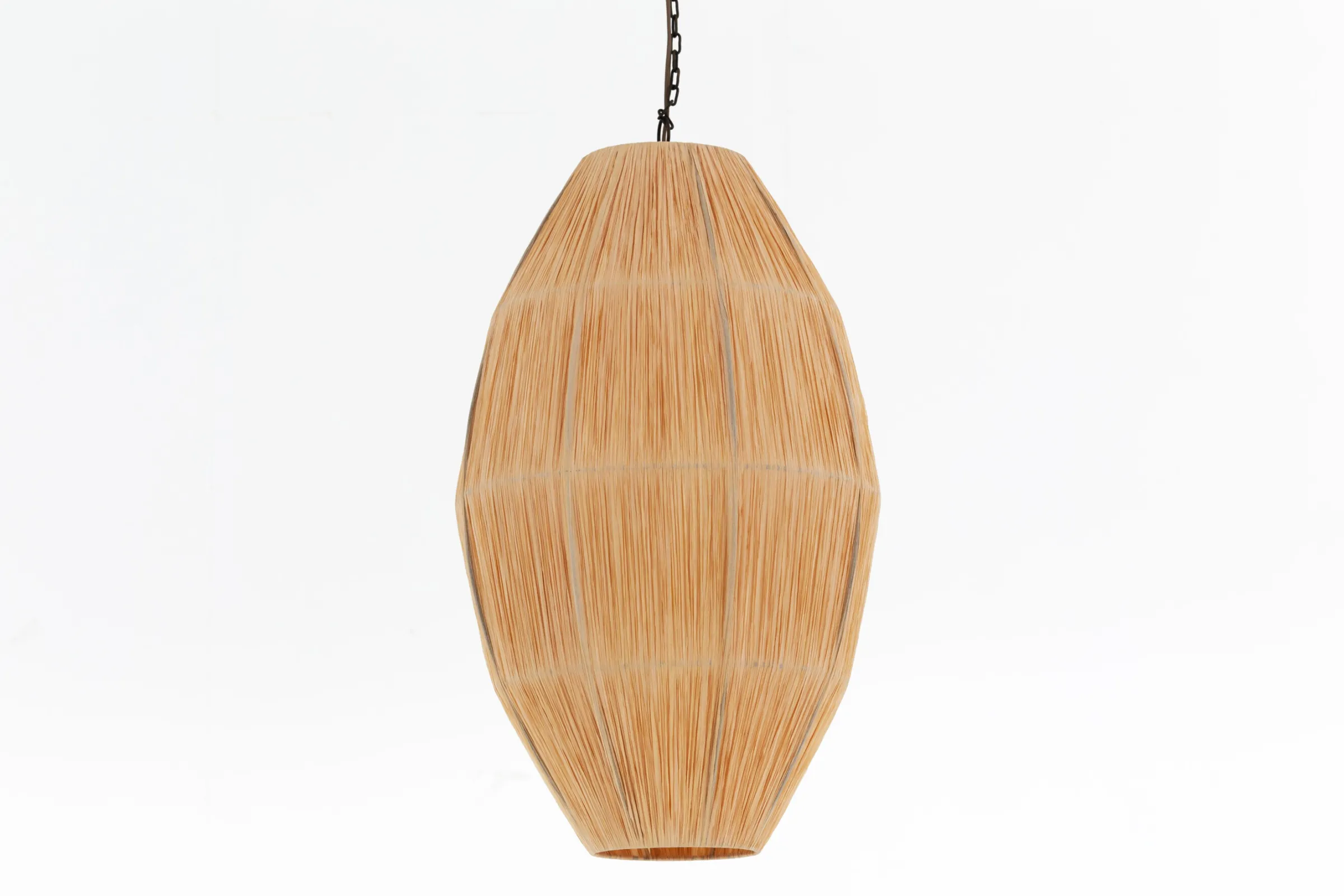 Flamant Aimee, Hanglamp, Raffia En Ijzer, L^ Verlichting