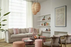 Flamant Aimee, Hanglamp, Raffia En Ijzer, L^ Verlichting