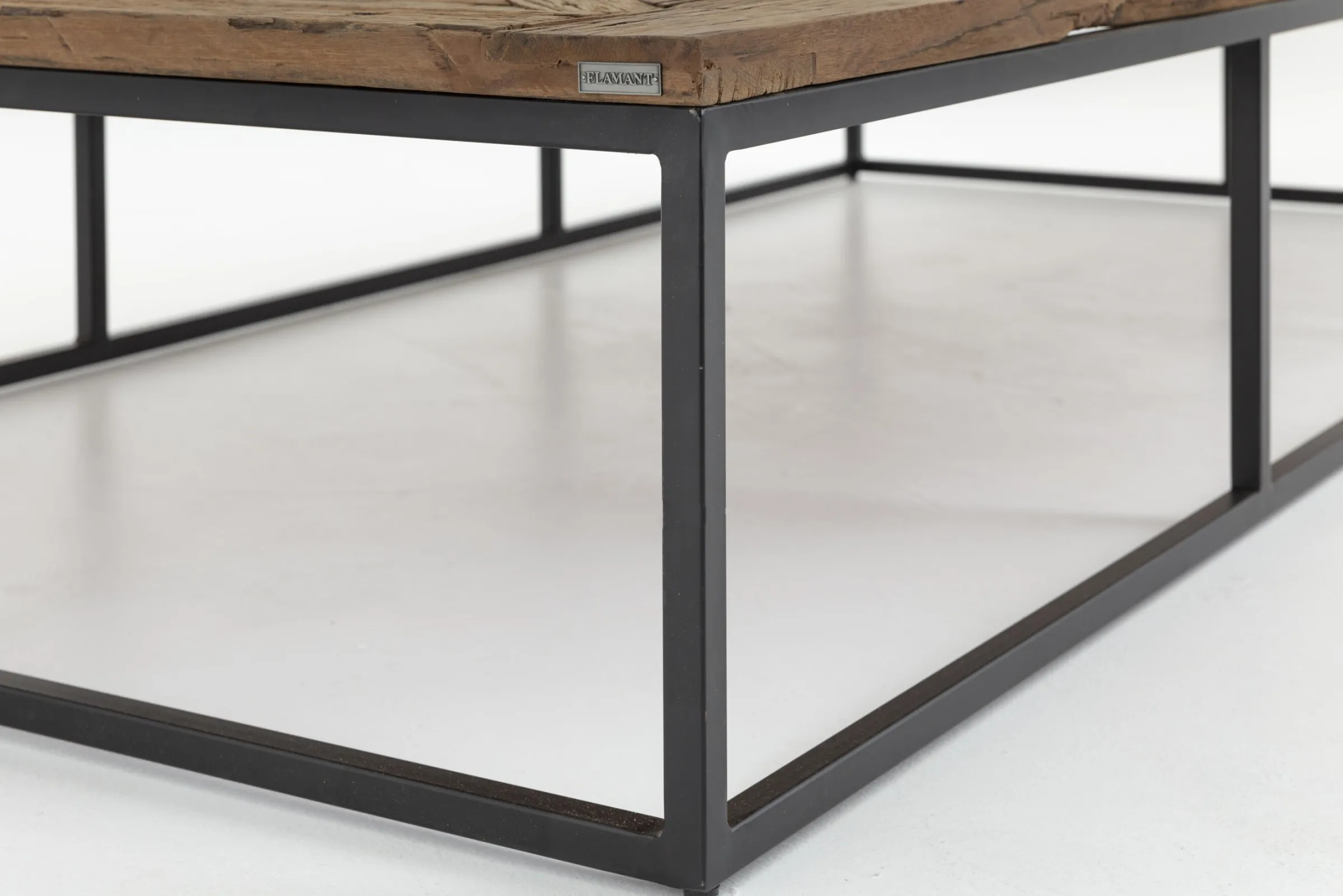Flamant Archy, Salontafel, Rechthoekig, Hout En Metaal^ Koffie Tafels