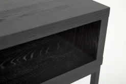 Flamant Armand, Consoletafel, Zwart Eiken En Metaal^ Koffie Tafels