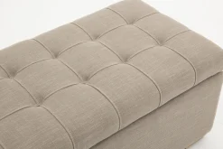 Flamant Aubiz, Poef, Stof, Met Deksel^ Banken