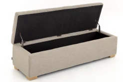 Flamant Aubiz, Poef, Stof, Met Deksel^ Banken