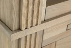 Flamant Balmore, Boekenkast, Verweerd Eiken, 3-Delig, Met Ladder^ Kasten