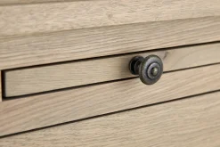 Flamant Balmore, Boekenkast, Verweerd Eiken, 3-Delig, Met Ladder^ Kasten