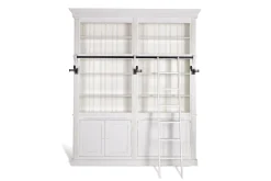 Flamant Balmore, Boekenkast, Wit, 2-Delig, Met Ladder^ Kasten