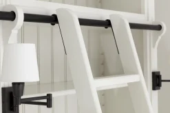 Flamant Balmore, Boekenkast, Wit, 2-Delig, Met Ladder^ Kasten