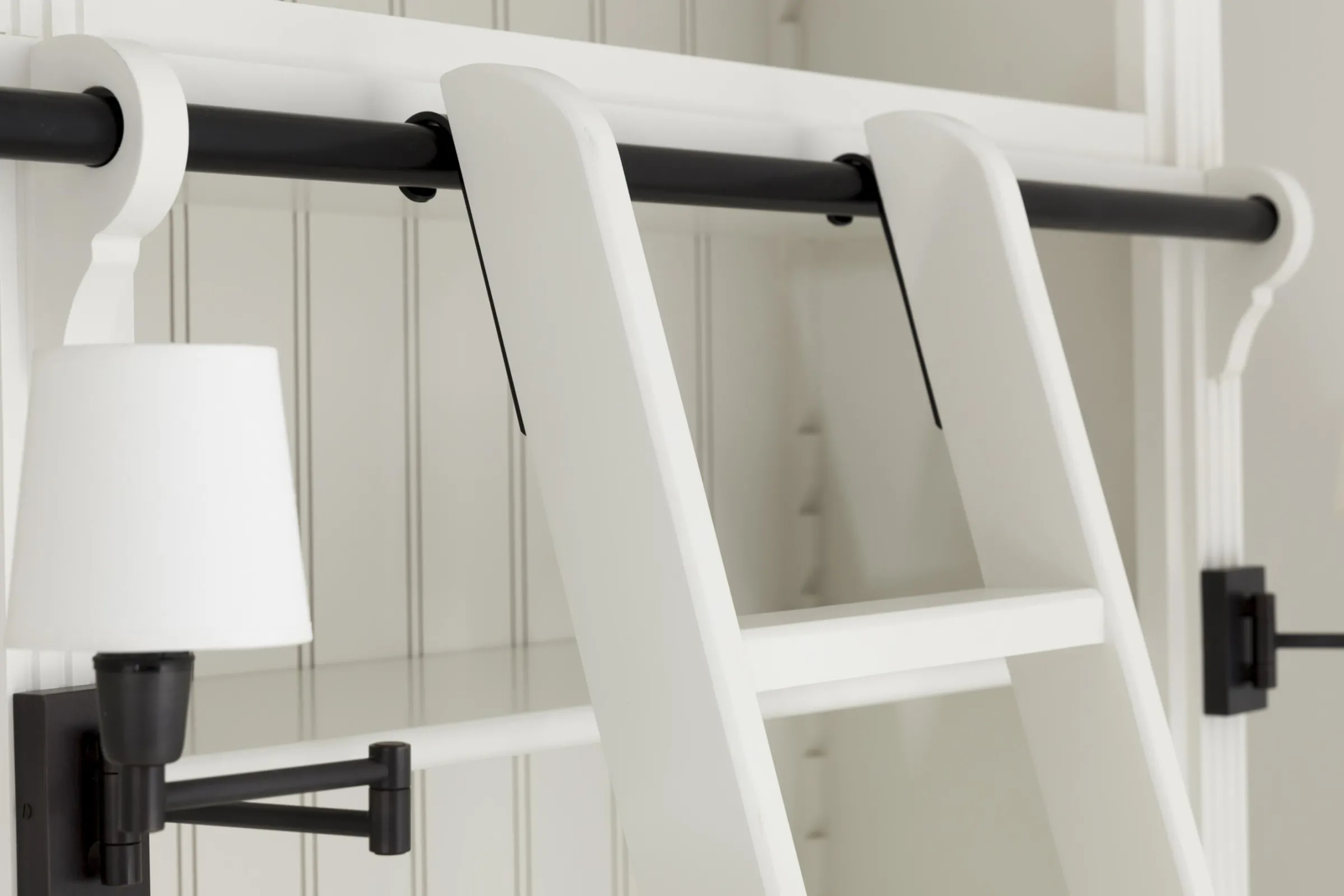 Flamant Balmore, Boekenkast, Wit, 2-Delig, Met Ladder^ Kasten