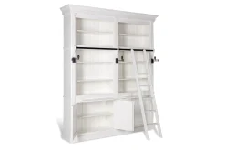 Flamant Balmore, Boekenkast, Wit, 2-Delig, Met Ladder^ Kasten