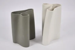 Flamant Barrie, Vaas, Keramiek, Ardesia, S^ Decoratie