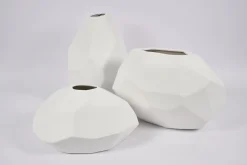 Flamant Belinda, Vaas, Keramiek, Wit, Model 3^ Decoratie