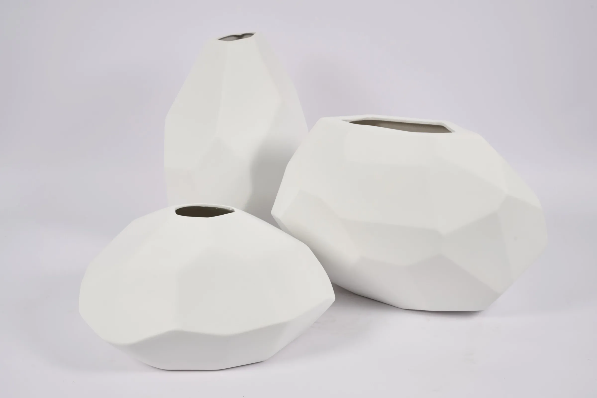 Flamant Belinda, Vaas, Keramiek, Wit, Model 3^ Decoratie