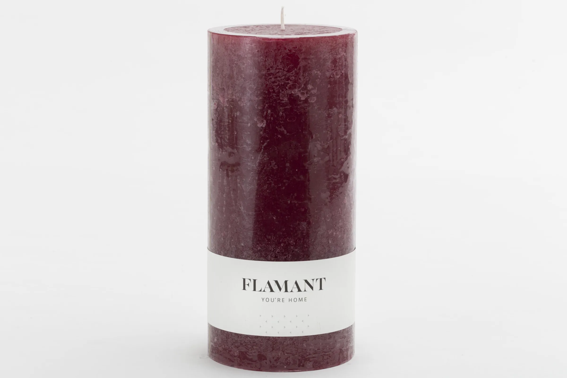 Flamant Beth, Kaars, Kleur Balmoral Rood, 9X20Cm^ Decoratie