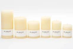 Flamant Beth, Kaars, Kleur Creme, 7X11,5Cm^ Decoratie