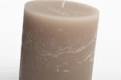 Flamant Beth, Kaars, Kleur Taupe, 9X11,5Cm^ Decoratie