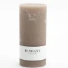 Flamant Beth, Kaars, Kleur Taupe, 9X20Cm^ Decoratie