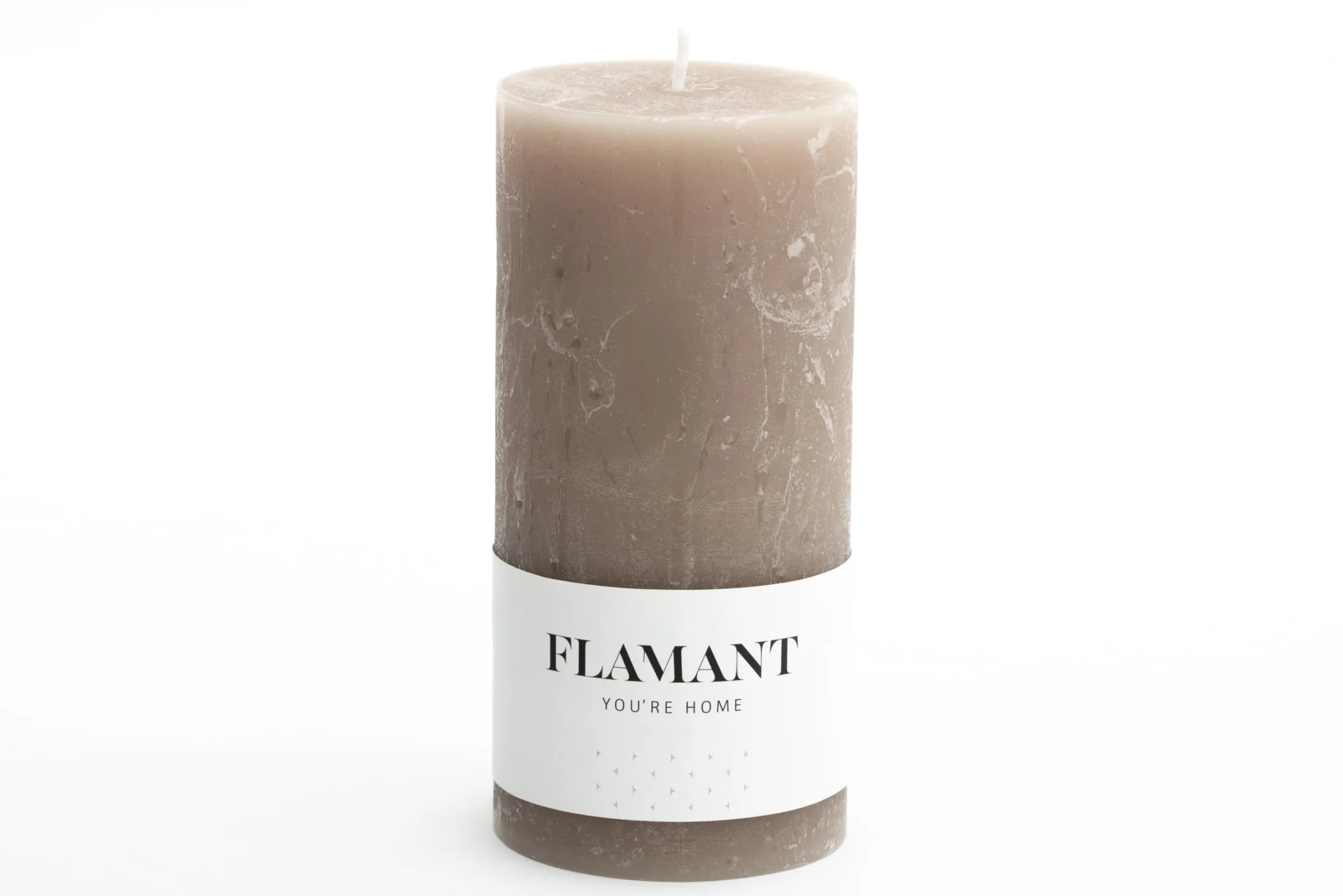 Flamant Beth, Kaars, Kleur Taupe, 7X15Cm^ Decoratie