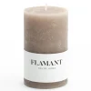 Flamant Beth, Kaars, Kleur Taupe, 7X11,5Cm^ Decoratie