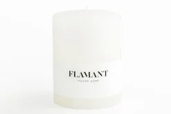 Flamant Beth, Kaars, Kleur Wit, 9X11,5Cm^ Decoratie