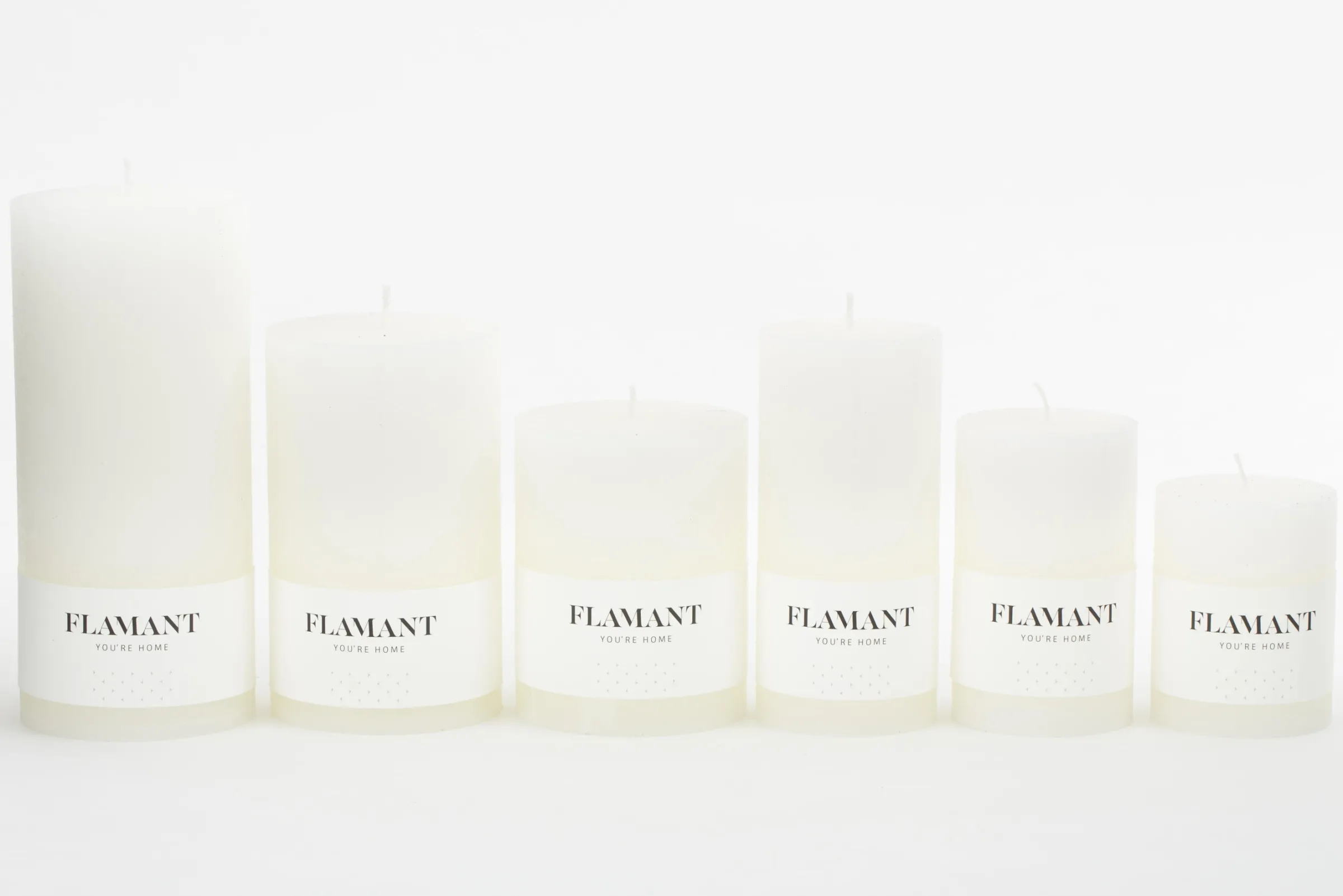 Flamant Beth, Kaars, Kleur Wit, 9X20Cm^ Decoratie