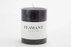 Flamant Beth, Kaars, Kleur Zwart, 7X9Cm^ Decoratie