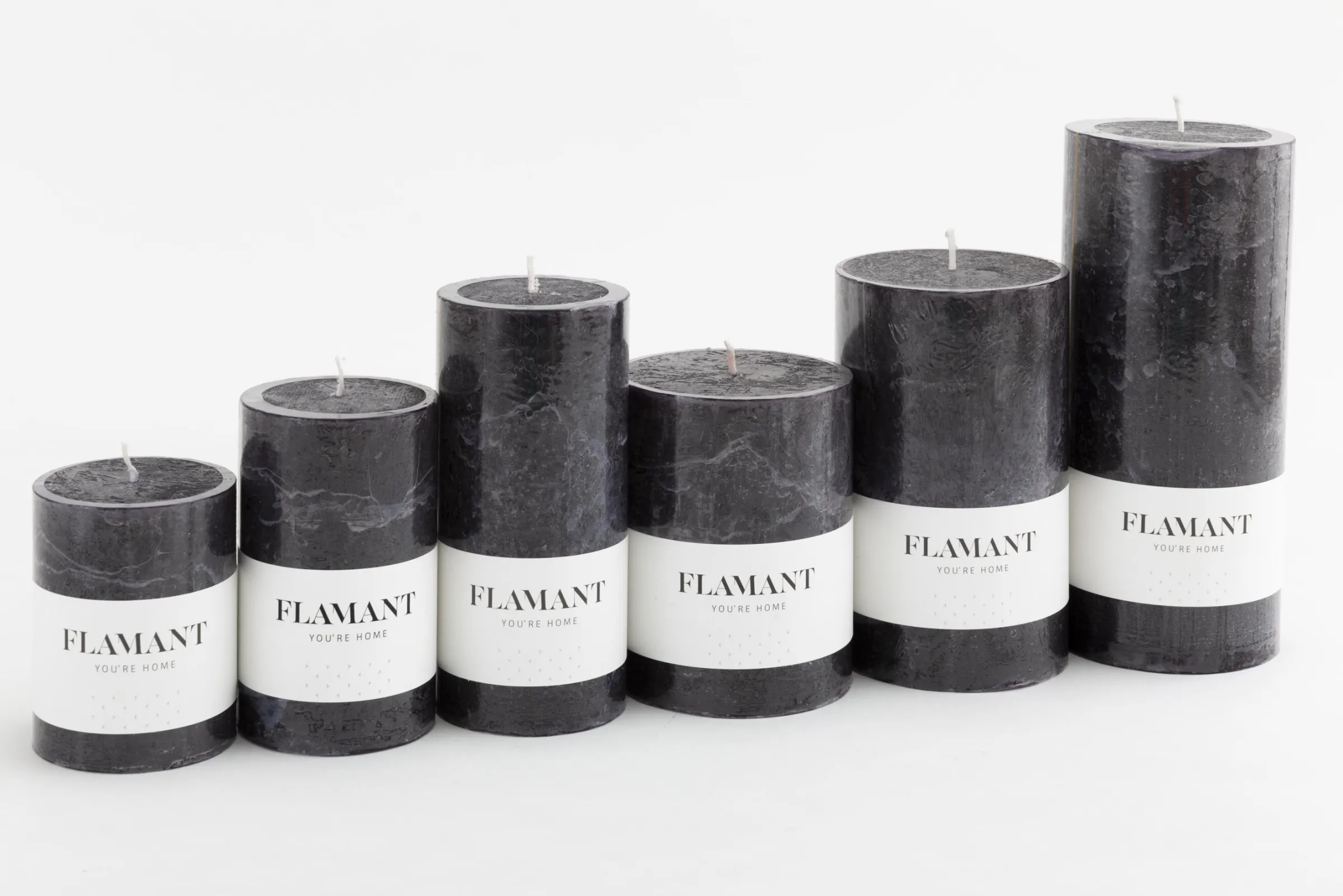 Flamant Beth, Kaars, Kleur Zwart, 9X15Cm^ Decoratie