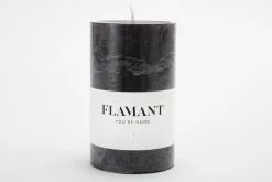 Flamant Beth, Kaars, Kleur Zwart, 7X11,5Cm^ Decoratie