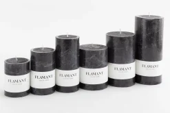 Flamant Beth, Kaars, Kleur Zwart, 7X11,5Cm^ Decoratie