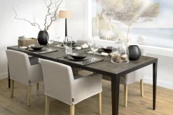 Flamant Billy, Fauteuil, Berken, Gebroken Wit Linnen^ Stoelen