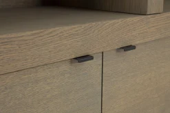 Flamant Bjorn, Boekenkast, Verweerd Eiken, Met Dimbare Led-Verlichting^ Kasten