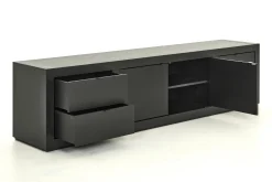 Flamant Bjorn, Tv-Meubel, Zwart, 2 Deuren, 4 Lades^ Kasten