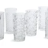 Flamant Bogart, Hoog Glas, Handgeslepen, Set Van 6^ Bril