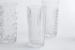 Flamant Bogart, Hoog Glas, Handgeslepen, Set Van 6^ Bril