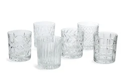 Flamant Bogart, Whiskyglas, Handgeslepen, Set Van 6^ Bril