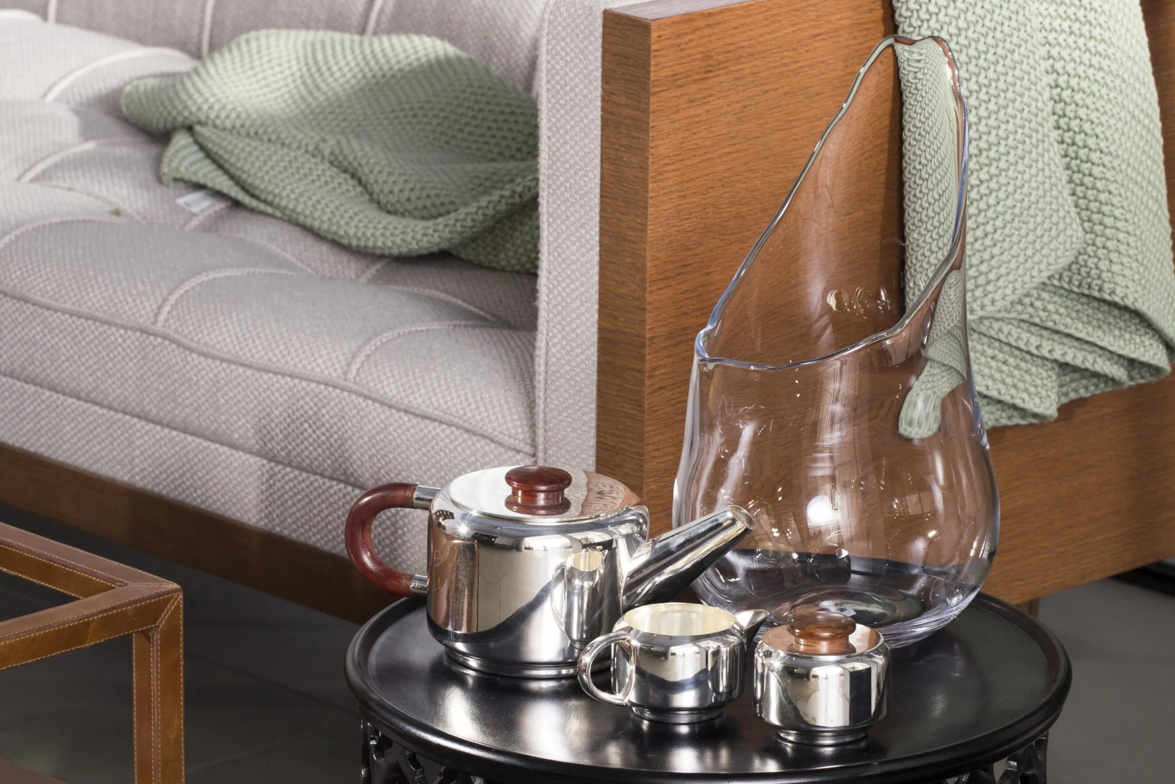 Flamant Bonty, Vaas, Glas^ Decoratie