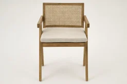 Flamant Bruno, Fauteuil, Eiken, Riet, Met Kussen^ Stoelen