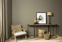 Flamant Bruno, Fauteuil, Eiken, Riet, Met Kussen^ Banken