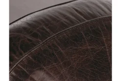 Flamant Burnham, Club Fauteuil, Donkerbruin, Leer^ Banken