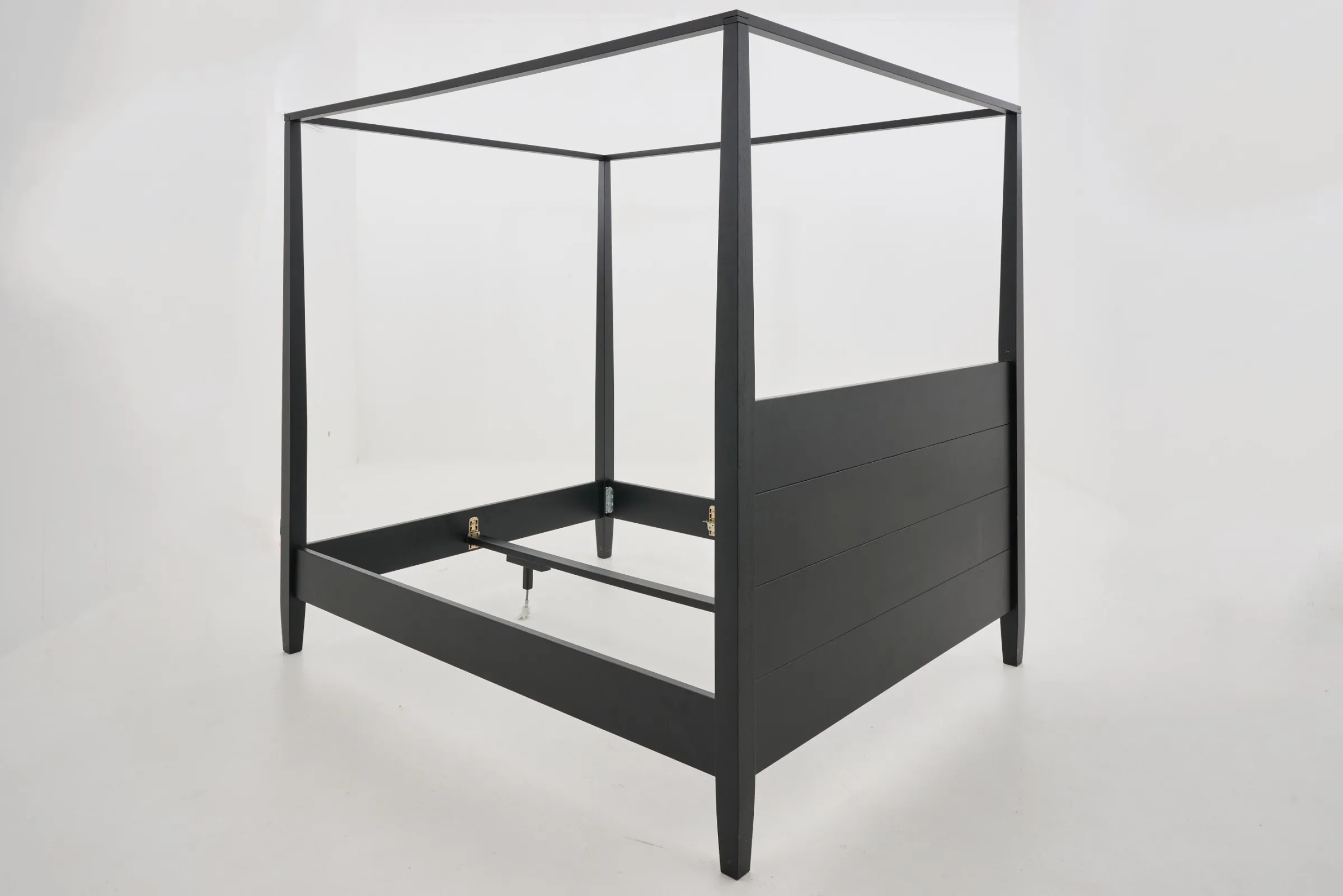 Flamant Cape Cod, Hemelbed, Zwart, 180 Cm^ Bedden