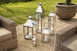 Flamant Charme, Lantaarn, Staal En Glas, M^ Decoratie