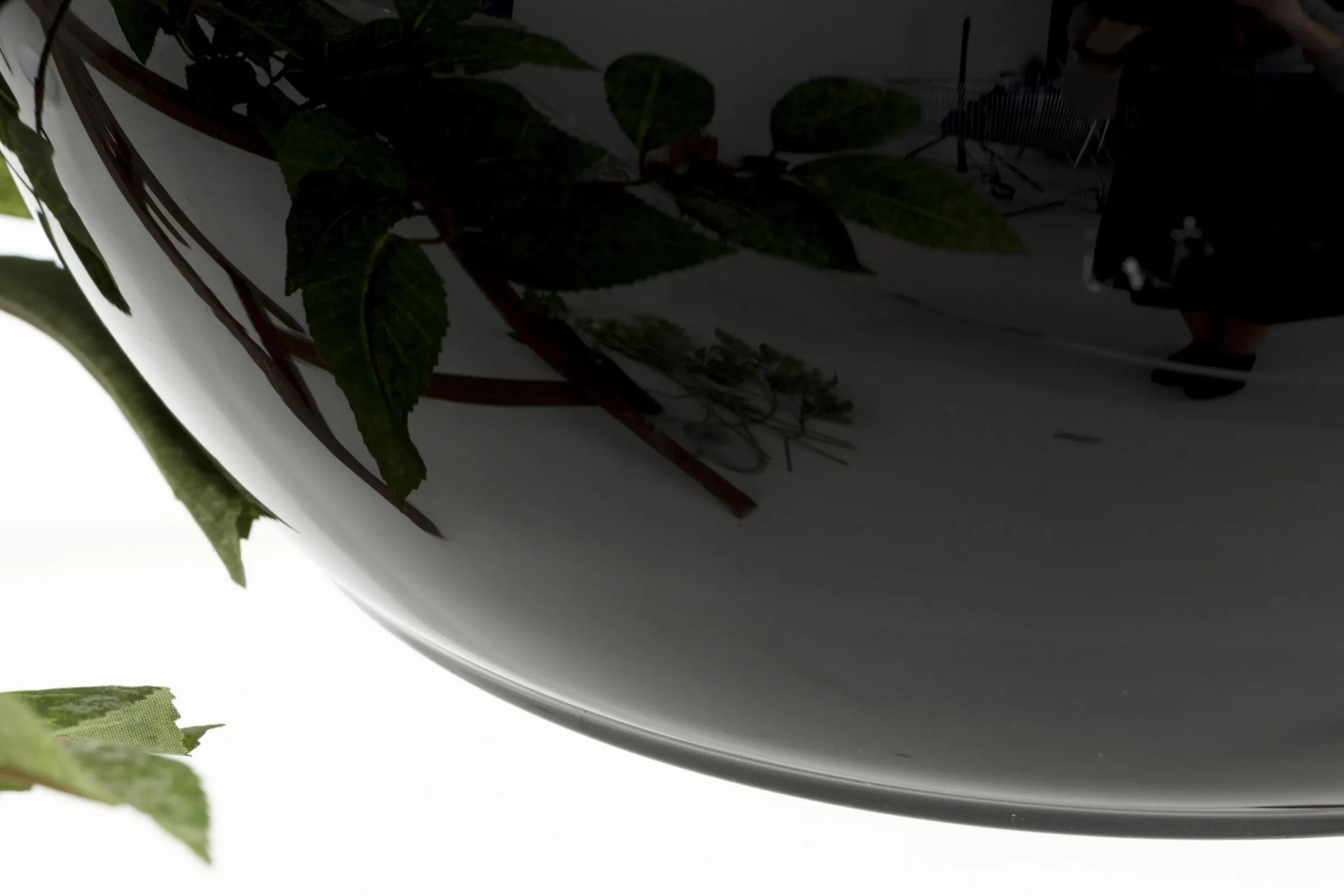 Flamant Chiaz, Vaas, Glas, Zwart^ Decoratie