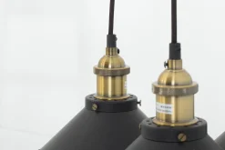 Flamant Cirino, Hanglamp, Zwart, 3 Lampenkappen^ Verlichting