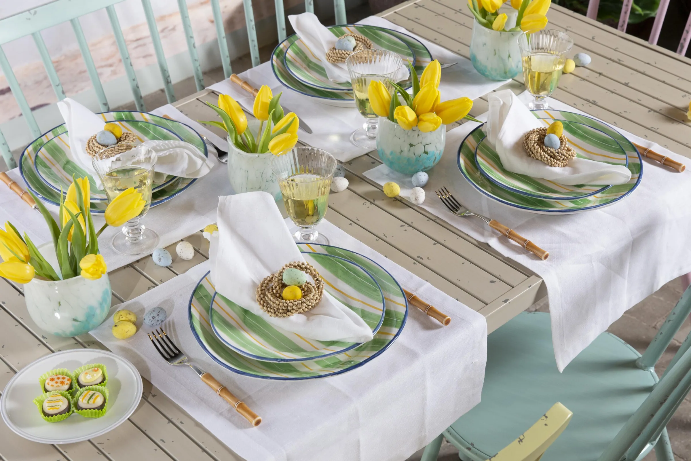 Flamant Claire, Tuinstoel, Retro Blauw^ Moederdag