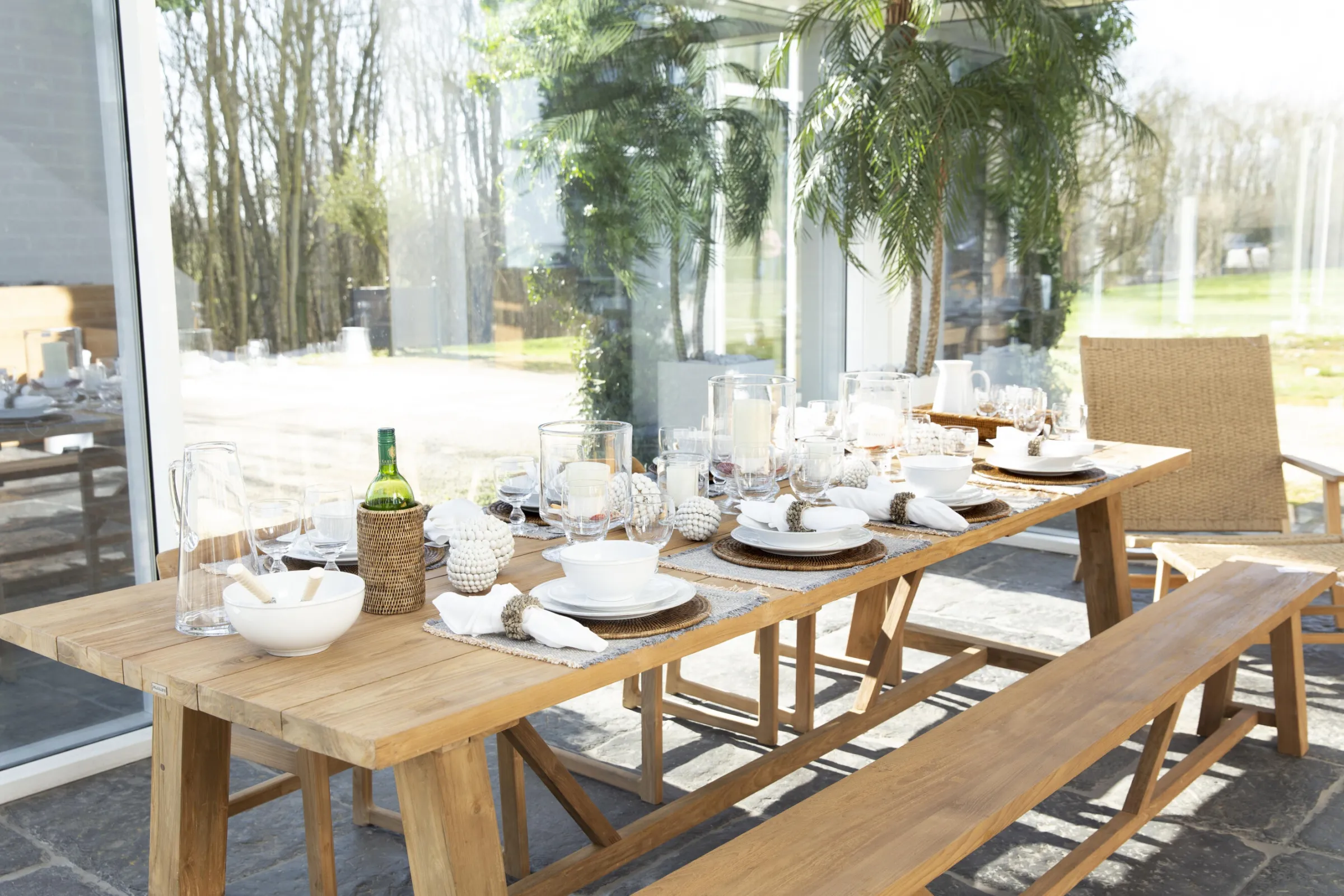 Flamant Clarcke, Tuinbank, Rechthoekig^ Banken