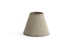 Flamant Clips, Lampenkap, Naturel En Zilver, Conisch, 14 Cm^ Verlichting