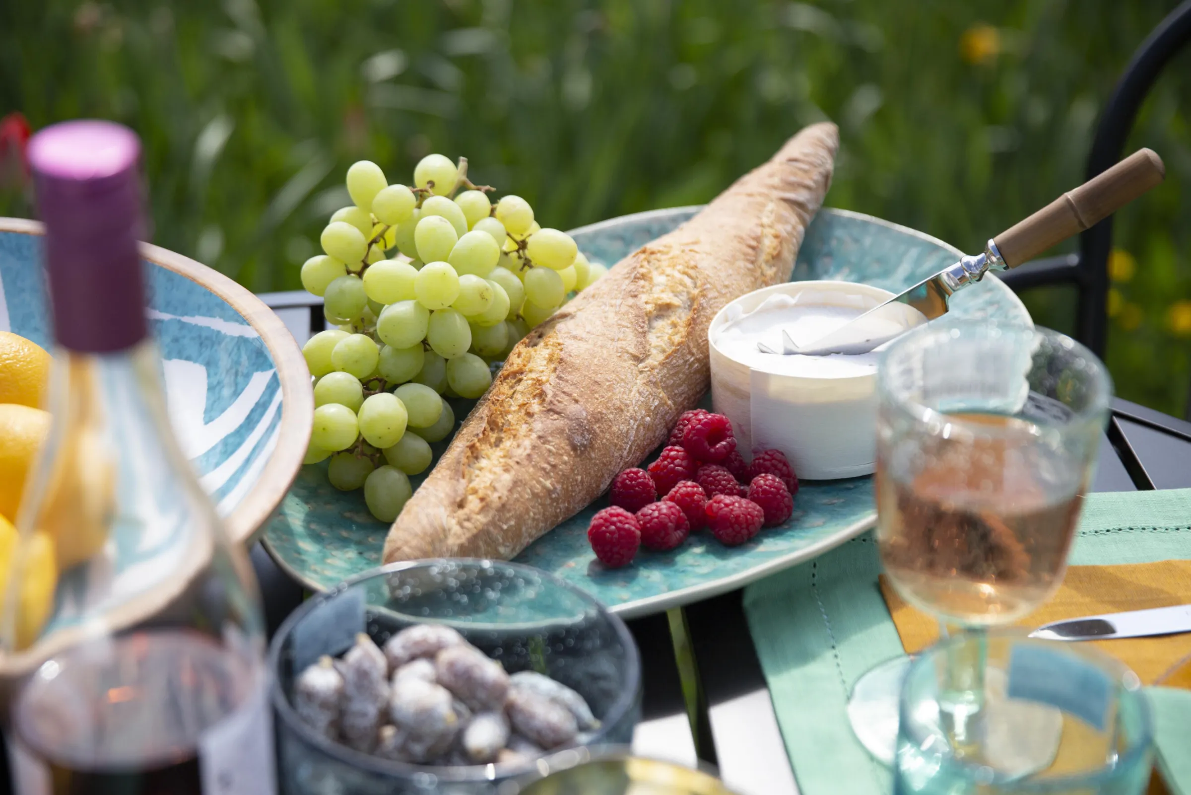 Flamant Cresta, Serveerbord, Keramiek, Turkoois, Ovaal^ Borden, Borden En Kommen