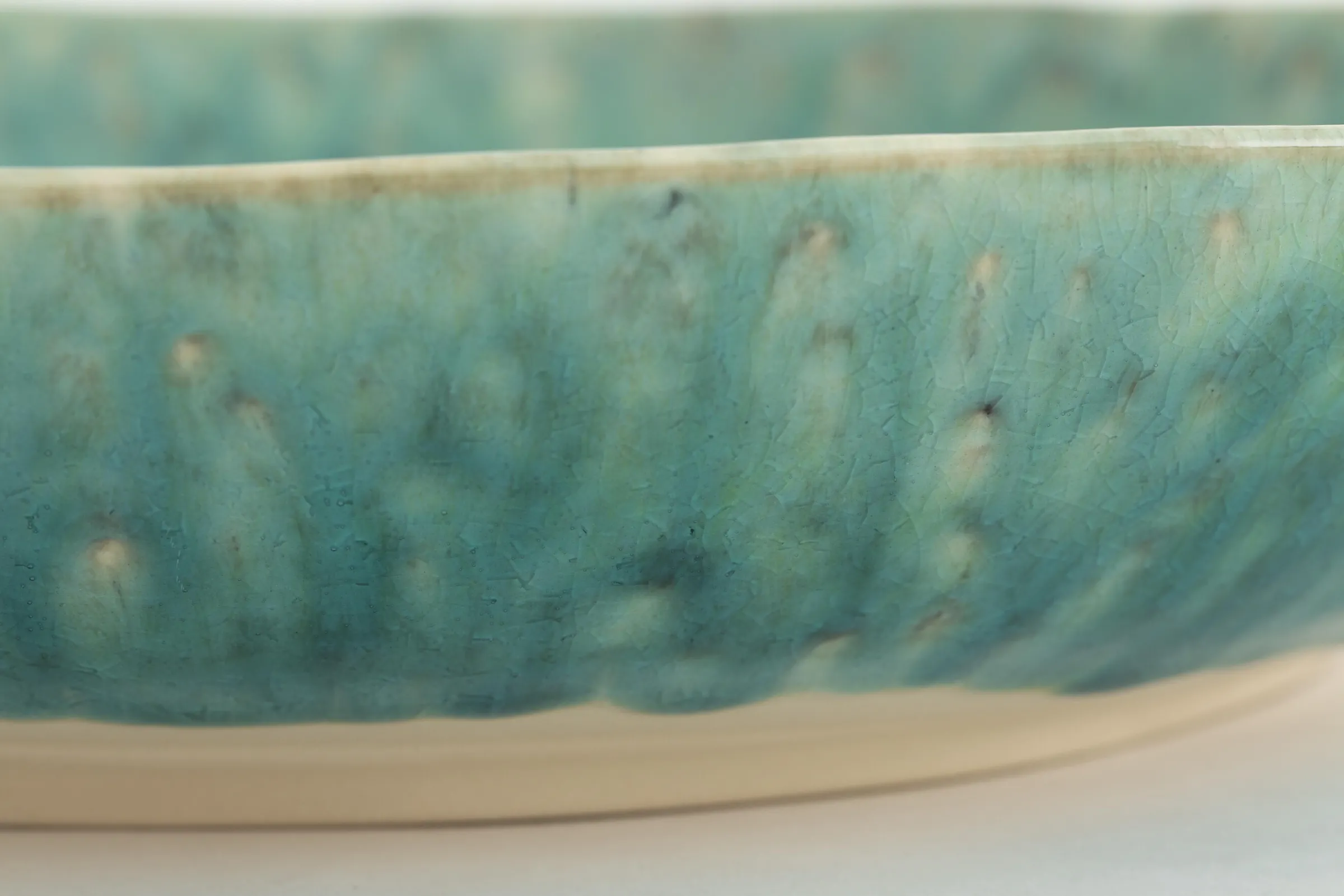 Flamant Cresta, Serveerschaal, Keramiek, Turkoois, Rond, 37 Cm^ Borden, Borden En Kommen